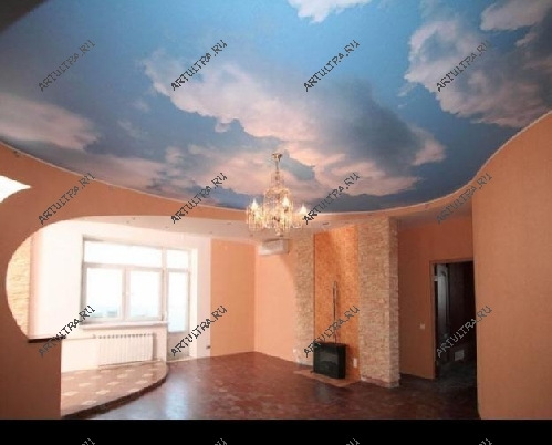 Подвесной потолок с фотопечатью